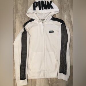 Vs pink super rhtf size large full zip hoodie